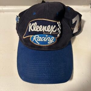 Vintage 90s/y2k NASCAR embroidered Kleenex racing strap back hat cap